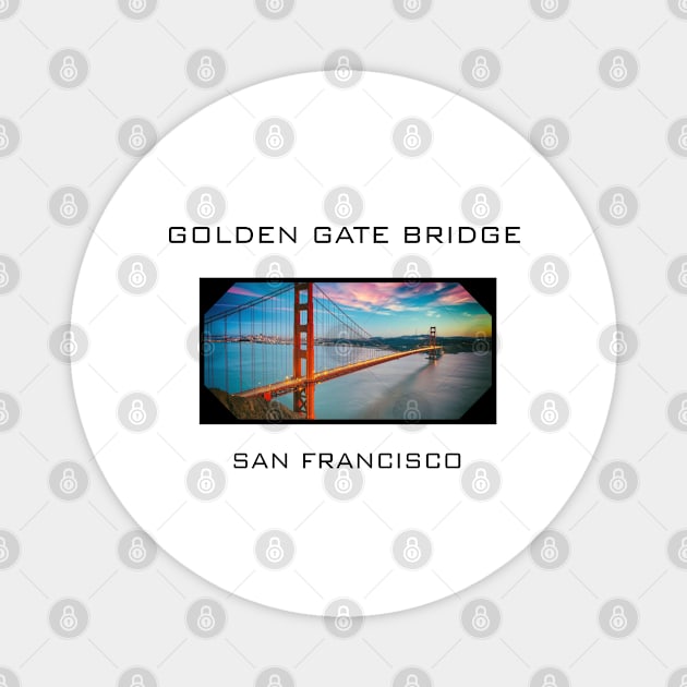 Golden Gate Bridge Magnet by Carolina Cabreira